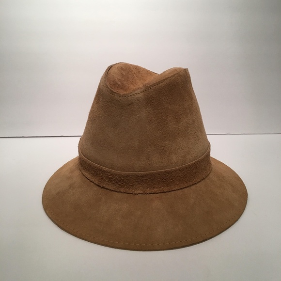 Vintage Genuine Suede Split Leather Western Hat - Picture 1 of 3